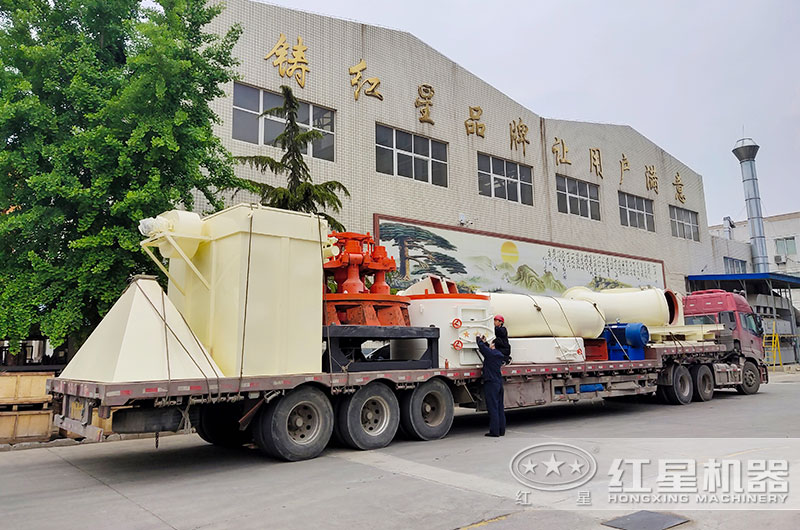 成套石灰磨粉設備裝車發貨現場 成套石灰磨粉設備裝車發貨現場
