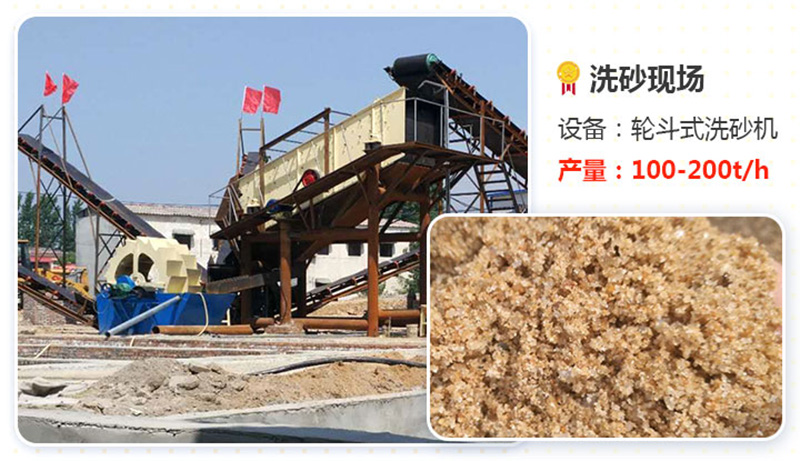 輪式洗砂機產量高、效果好