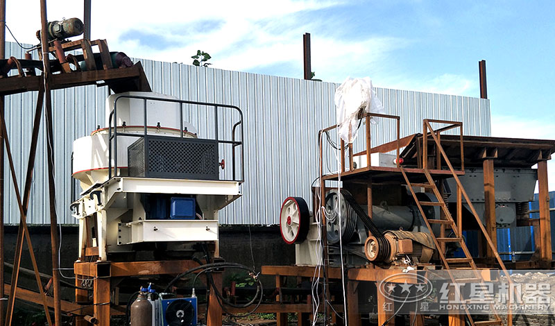 小型碎石制砂生產線現(xiàn)場