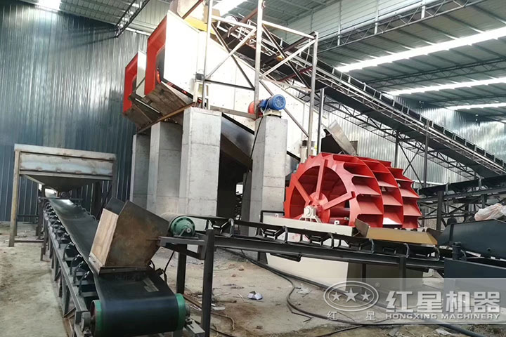 洗砂機、輸送機